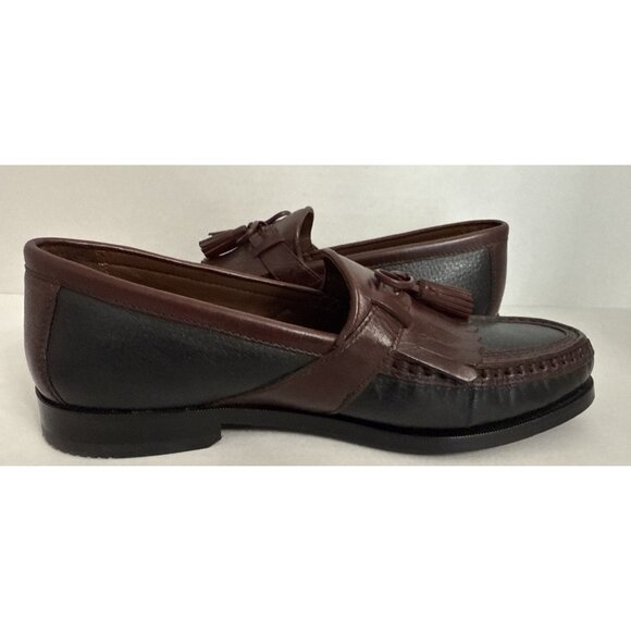 Johnson & Murphy Shoes Loafers Men\'s Size 9 M Leather Tassel Black Brown Comfort main image 2